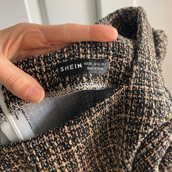 SHEIN Tweed Mini Dress - XS - Picture 3 of 3